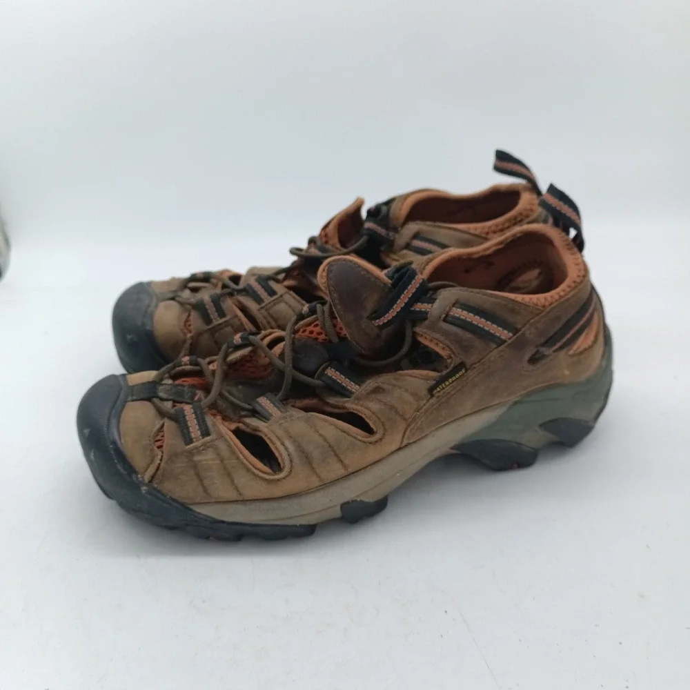 Keen Arroyo II Mens 8 Brown Leather Waterproof Hiking Sandals 1008419 s16